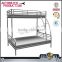 Old school furniture queen size bunk bed for adult dormitory bunk bed double folding bed