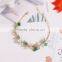 raw stone charms gold chain bracelet crushed stone bracelet