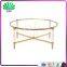 Luxury Acrylic Coffee Table Clear Plexiglass Round Tea Table With Metal Legs