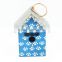 Every day crafts wood metal blue dog print cage bird house