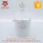 White ceramic sublimation coffee/travel mug/cup and saucer with crown design