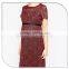 Fashion burgundy color lace fabric online maternity evening dresses