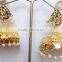 JADAU GOLD PLATED Dangler JHUMKA TEMPLE EARRINGS