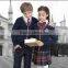 High quality knitting cardigan beautiful school uniform