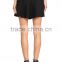 wholesale wool blend winter plain black high waist skirt mini skirt A line skater skirts
