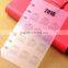 A5/A6 timetable board for planner transparent PP spacer for notebook customizable elastic board