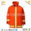 hi-vis fire retard workwear with flap pocket and articulated sleeve