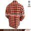 2017 latest flannel Autumn plaid mens shirtand two pockets with buttons