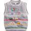 2017 cheap cartoon knitting patterns kids winter sweater vest for OEM