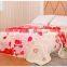2015 New Extreme Luxury Style 100% Polyester Super Soft Dyed Thick Coral Flower Pattern Printed Fleece Blanket