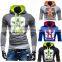 Sublimation printed hoodies , cool custom man hoodies , causual style oversized