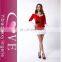 Mature Women V-neck Short Skirt Santa Costume Christmas Fashion Dress Wear Dress China Wholesale