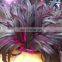Wholesale 30-40cm bright pink rooster tail feathers