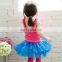 2016 Mermaid Girl Party Dress , The new children dress roses The new dance skirt Ballet skirt 28807