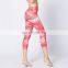 Wholesale custom high waist sexy printed women yoga leggings with custom logo