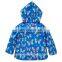 Latest Wholesale Kids Blue Butterfly Girls Waterproof Jacket