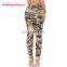 Private Label Custom Print Soft Push Up Camouflage Ladies Leggings 2017