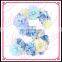 Aidocrystal New design custom bridal groom name acronym artificial flower letter for wedding decor