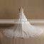 Princess Puff A-line Sweet Heart Flowers Beads Lace Wedding Dress Long Train