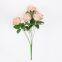 Wholesale Artificial Flower Bouquet 7 Heads Silk Rose