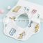 100% Cotton Super Absorbent Baby Flower  Shape Drool Bibs 360 Bibs for Boys Girls Newborn Infant for Drooling and Teething