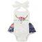 One Piece Jumpsuit For Toddler Baby Triple Ruffle Romper Skull Print Playsuit