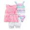 New Beautiful 100% Cotton Cute Baby Boutique Rompers Set