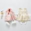 Summer Newborn Set Female Baby Suit Infant Big Bow Sleeveless Vest Top + Pants Two Piece Set Baby Girl Clothes Princess Clothes