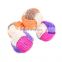 HQP-WJ124 HongQiang Pet supplies Cat toys 3 color sisal ball with ring stone within 5.5 cm
