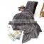 New Arrival Polyester Printed dark grey Flannel Fleece brushed Blanket in bulk Wholesale Winter Blanket