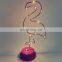 LED Metal Art Flamingo Shape Copper Wire Lights Decoration Lights