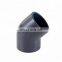 ISO4422 Plastic PVC 45 degree elbow for pipe fitting