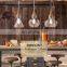Tonghua 2020 New Clear Glass Shell Nordic Wood LED Pendant Light Pub Coffee Modern Chandelier Light