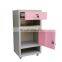 Multi-function casters ABS hospital storage bedside locker iron bedside cabinet