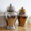 jiangxi jingdezhen yilu factory direct gold and silver unpainted ceramic jar