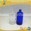 500ml & 250ml blue clear boston round glass lotion bottle