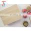 Promotional handmade double bottle paulownia wooden wine box