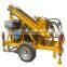 Double hydraulic water well drilling machine with mud pump and drilling bits