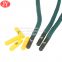 23mm glossy plastic shoelace aglet round polyester drawstring with OEM shoelace buckle