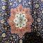 Yamei Lagend blue color persian silk carpet and rug 4x6ft