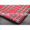 100%polyester Woven Flannel Check Twill Shirt Fabric And Lining For Garments