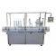 Straight line 6-head automatic liquid filling machine with conveyor PLC control