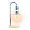 Modern Small Nightstand Light Table Lamp Metal Base Portable Table Lamp