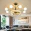 Home Decorators LED Pendant Lamp for Bar Restaurant Chandelier Simple Indoor Glass Crystal Hanging Light