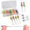 JOHNCOO 4.5cm 0.9g High Quality TPE Material T Tail Paddle Crappie Shad Bait Set Small Fishing Lure