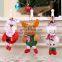 2023 Happy New Year Christmas Ornaments DIY Xmas Gift Santa Claus Snowman Tree Pendant Doll Hang Decorations for Home Noel Natal