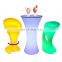 garden furniture light up patio table rgb plastic wine hotel chair rechargeable led high table bar stools