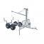 Timber trailer with crane with box