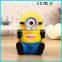 Minion 2600mAh despicable me power bank with cable