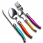 Food Grade Reusable Stainless Steel Creative Handle Kitchen Restaurant Cutlery Set With Colored Handle